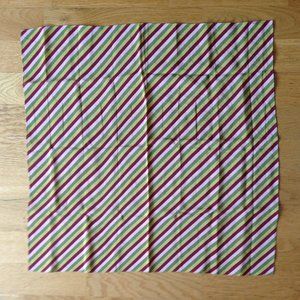 Madewell Silk Bandana Scarf in Light Straw Multicolor Striped